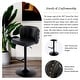 preview thumbnail 3 of 76, Upholstered Adjusatble Swivel Bar Stools Set of 2
