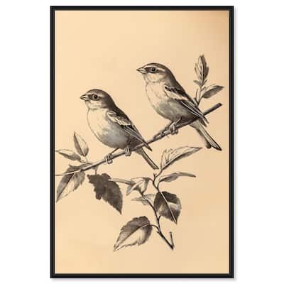 Pair of Finches I Canvas by Art Remedy