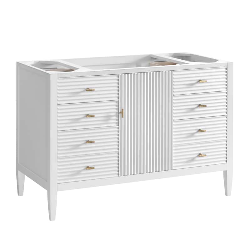 James Martin Vanities Myrrin 48" Vanity, Bright White