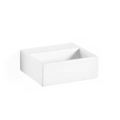WS Bath Collections 13" Self Rimming or Wall Mounted Bathroom Sink