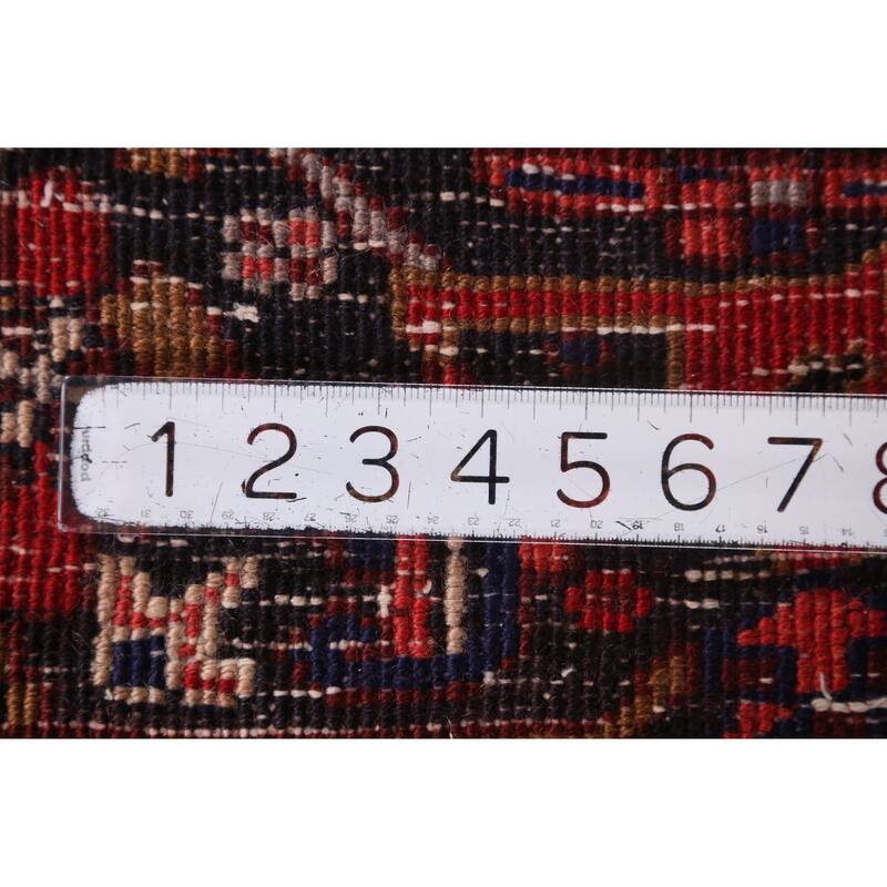 Hand Knotted Oriental 100% Wool Carpet Traditional Medallion Red Heriz Area Rug - 9' 7'' X 6' 9''