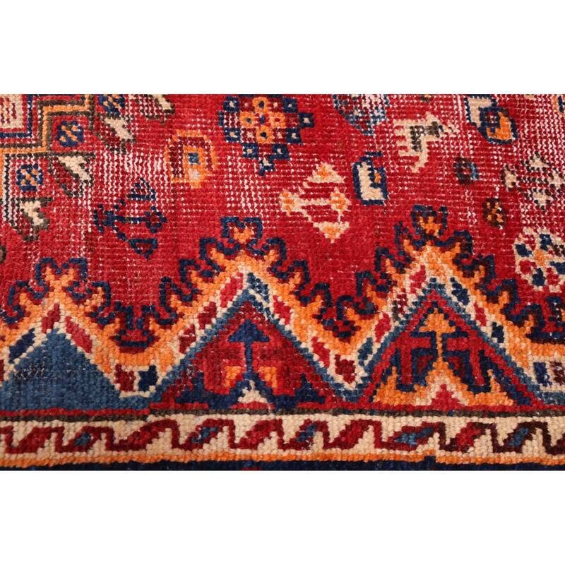 ECARPETGALLERY Hand-knotted Antalya Vintage Red Wool Rug - 4'2 x 6'7