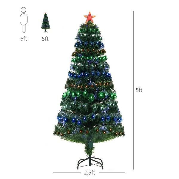 5 ft. Artificial Prelit Christmas Tree with Stand Bed Bath