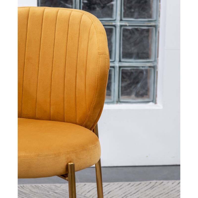 Roundhill Furniture Amoa Contemporary Velvet Upholstery Dining Chair