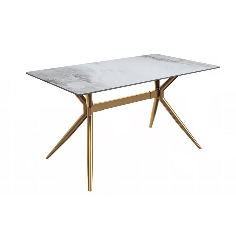 Elega Rectangular Dining Table with Sintered Stone/Glass Top