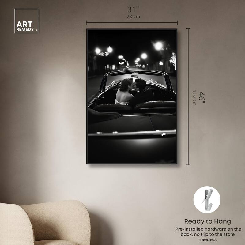 Kiss Me in the Moonlight I Canvas by Art Remedy