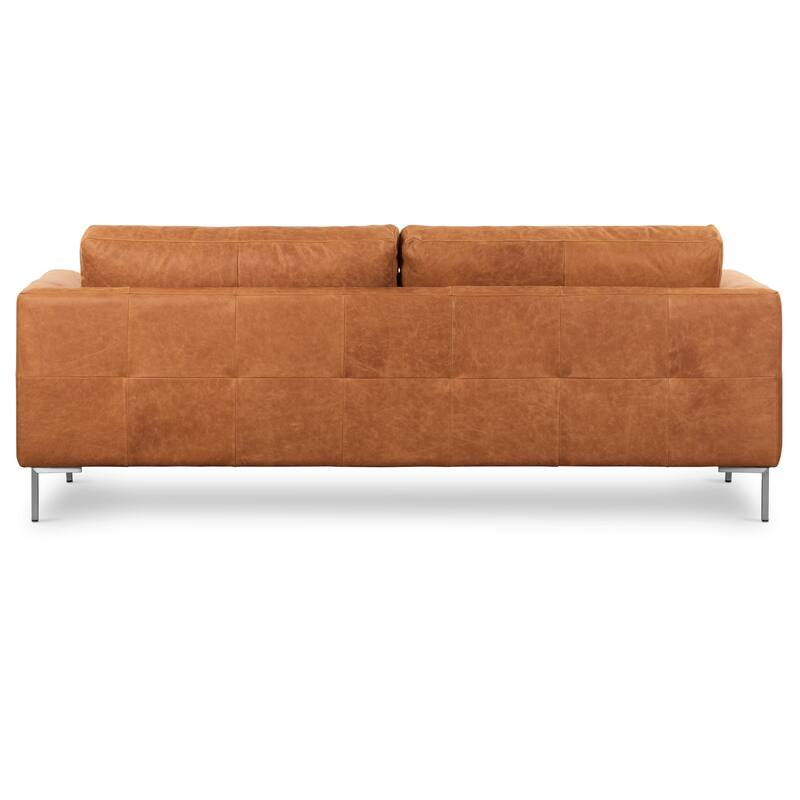 Poly & Bark Calle 90" Sofa - Full Grain Genuine Italian Leather