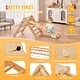 preview thumbnail 25 of 26, Pikler Triangle Set, Toddler Climbing Toys Indoor Playground, Ramp, and Arch, Montessori Climbing Set with Triangle