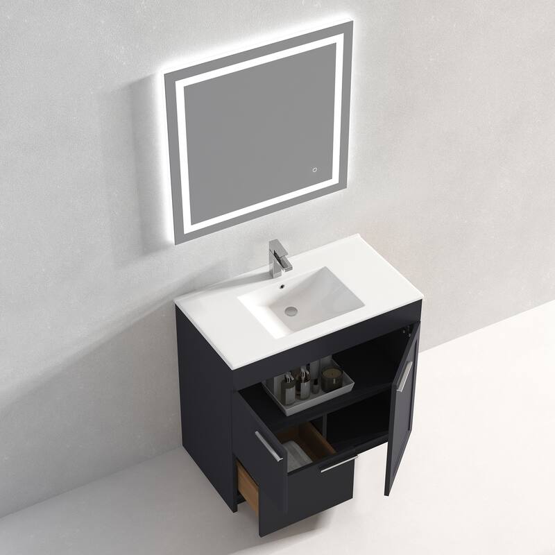 Blossom Hanover 36 Inch Bathroom Vanity with Topmount Ceramic Sink