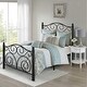 Countryside Scroll Black Iron Bed by VECELO - Thumbnail 12