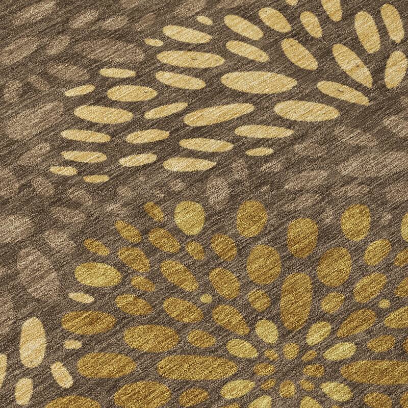 Machine Washable Indoor/ Outdoor Modern Genoa Chantille Rug