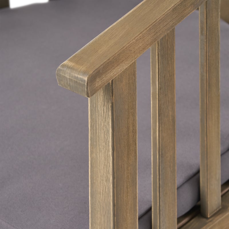 Exquisite Outdoor Wooden Dining Chairs with Cushions