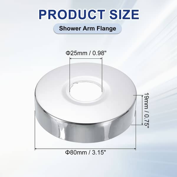 4-Inch Square Stainless Steel Shower Arm Flange – Brushed Finish Cover Plate For Bathroom Tub Faucet, 304 Stainless Steel