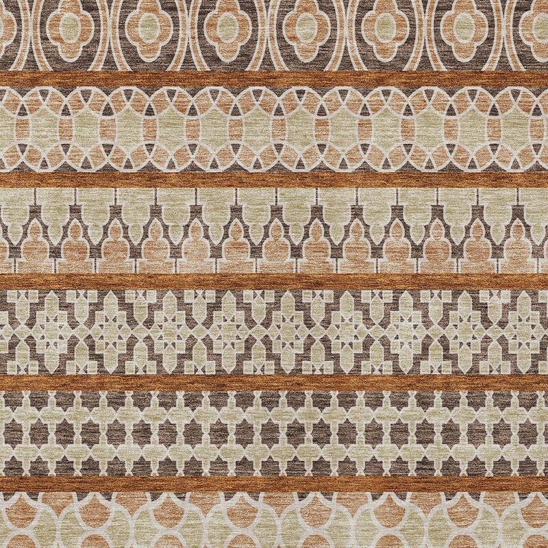 HomeRoots Quatrefoil Transitional Rectangle Outdoor Rug