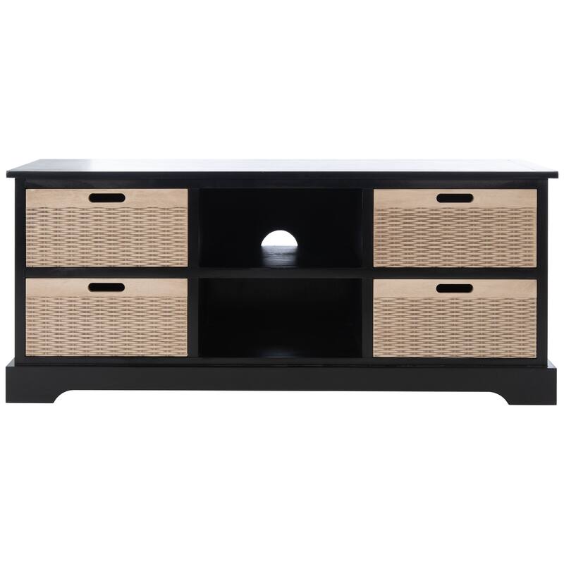 SAFAVIEH Britni 47-inch Storage Media TV Stand - 47.3" W x 15.8" L x 20" H - 47Wx16Dx20H