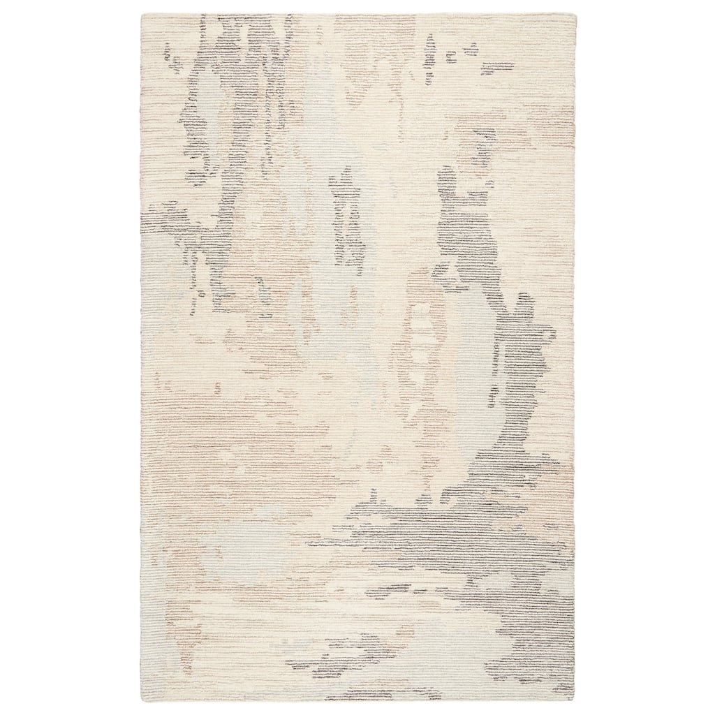 Terra by Obeetee Shadows Brushstrokes Green Rug