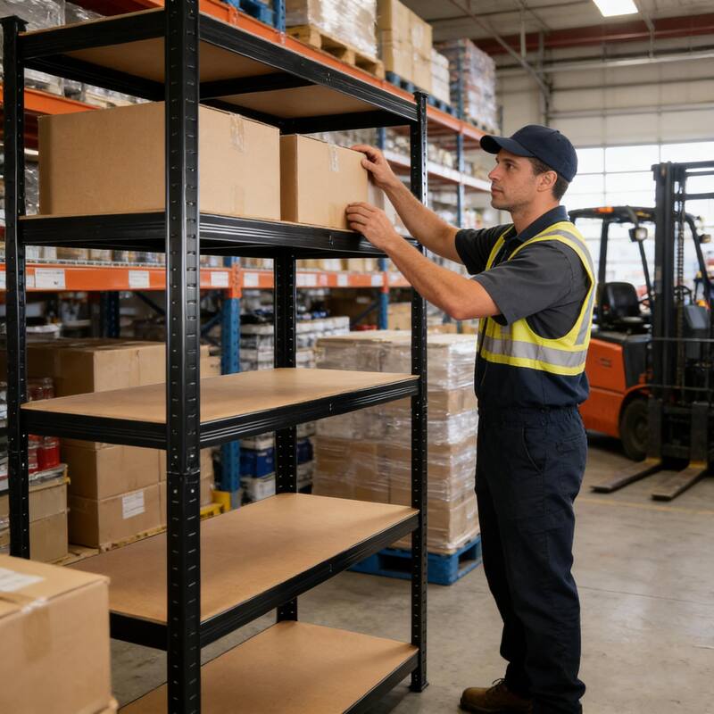 Anmytek Heavy Duty Adjustable Storage Shelf Metal Frame Garage Pantry Kitchen Shelving Unit