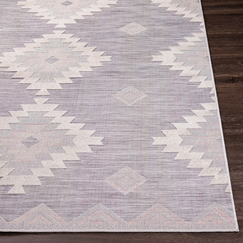 Gerta Indoor/ Outdoor Southwestern Diamond Area Rug