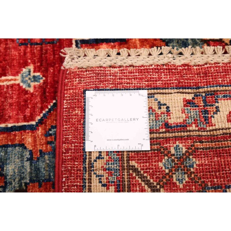 ECARPETGALLERY Hand-knotted Aryana Red Wool Rug - 5'10 x 8'0
