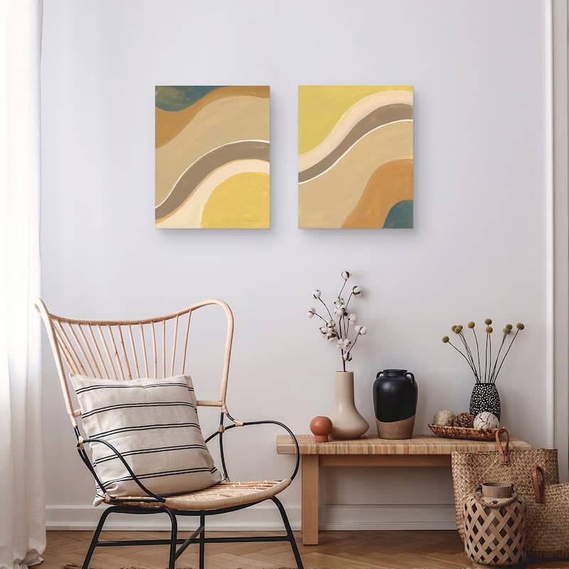 Flowing I, Flowing II by Danhui Nai Canvas Art Prints
