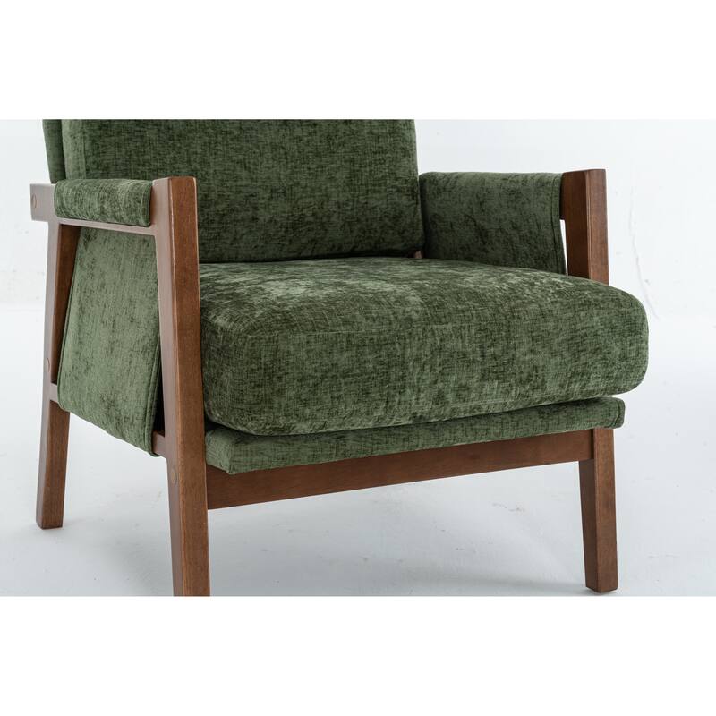 Mid-Century Modern Accent Chairs ,Modern Accent Chair,Chair with Soft Waist Cushion,Ergonomic Lounge Chairs