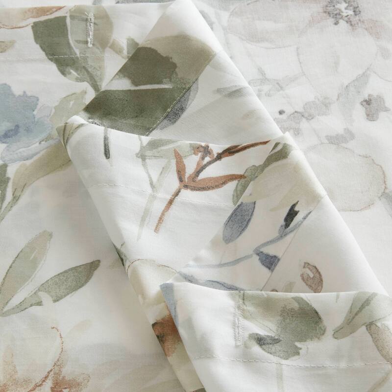 Harbor House Blue Herbal Shower Curtain