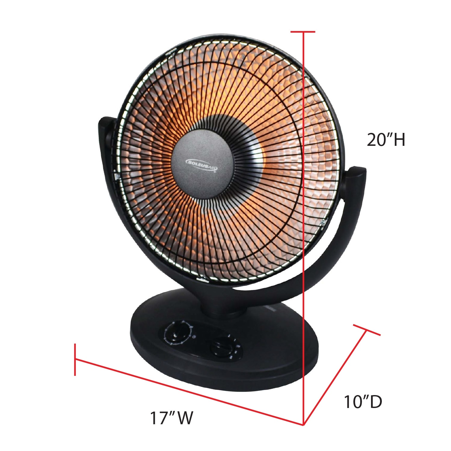 Soleus Air 17 Oscilliating Reflective Personal Heater - On Sale - Bed Bath  u0026 Beyond - 31306236