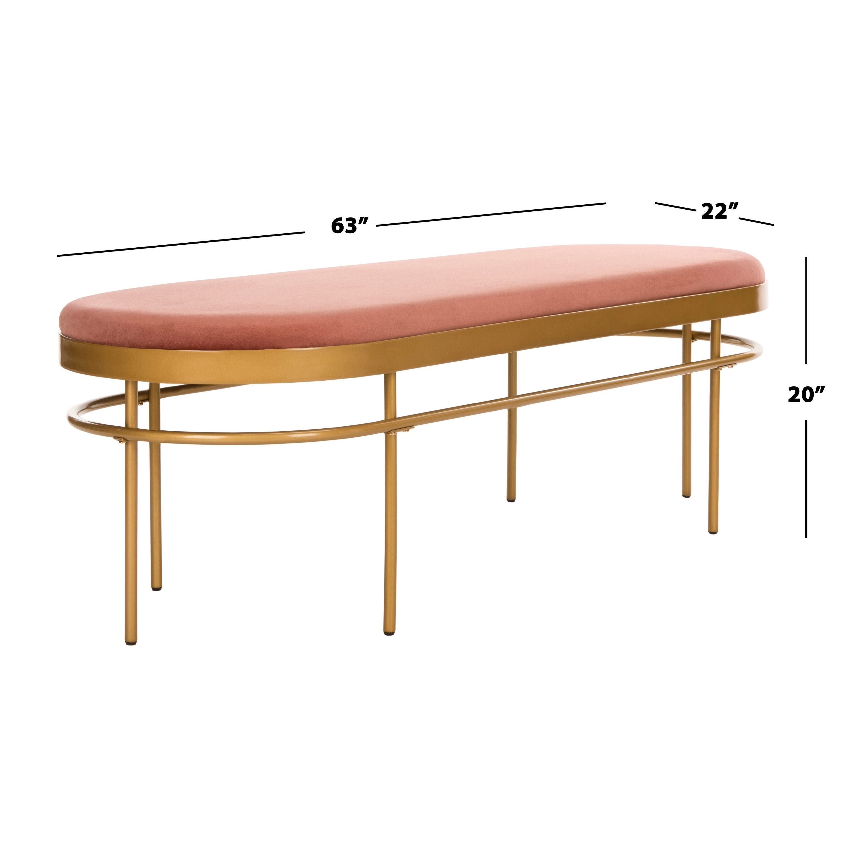 Safavieh sylva outlet oval bench