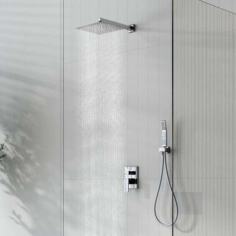 Eridanus Squared Two-Function Rain Shower Combo Set with Hand Shower