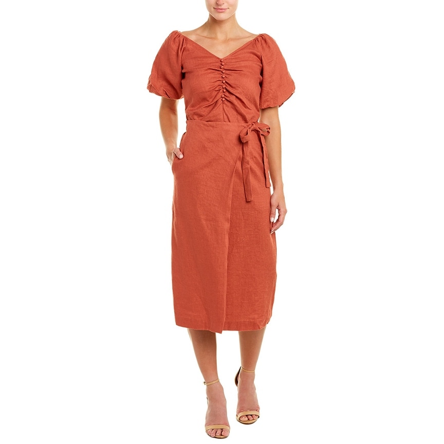 plunge neck maxi dress