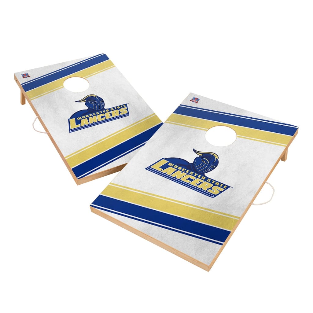 Worcester State University Lancers Regulation 2x4 Cornhole Set