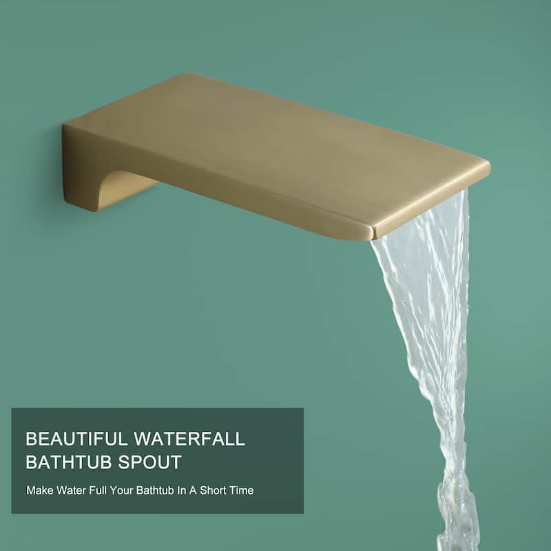 Ceiling Mount Shower Faucet and Tub Faucet with 10 inch Fixed Shower Head