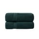 preview thumbnail 98 of 130, Madison Park Signature 800GSM Ultra-Soft 100% Cotton Absorbent Towel Set 2-Piece - Dark Green