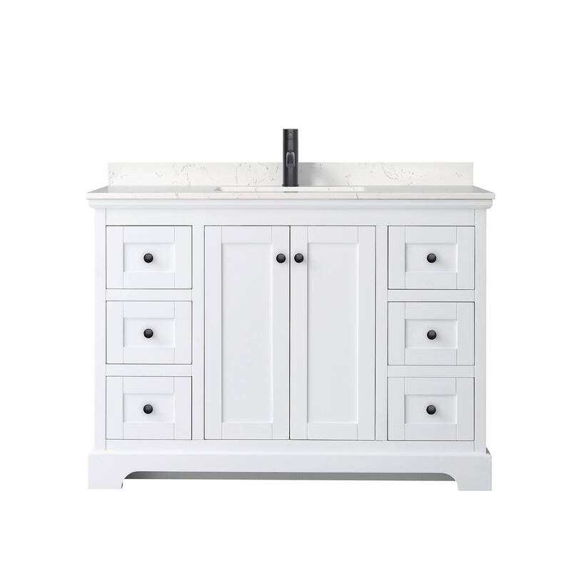 Wyndham Collection Avery 48" Free Standing Single Basin Vanity Set