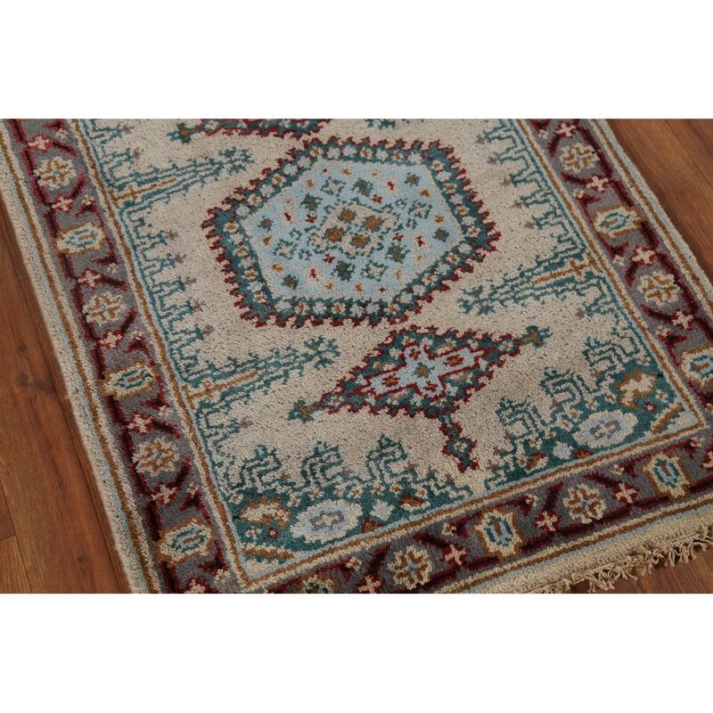 Viss Oriental Runner Rug Hand-Knotted Wool Carpet - 2'4"x 8'2"