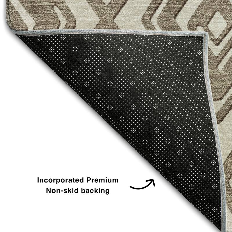 Premium Washable Super Soft Diamond Cascade Mayfield Rug