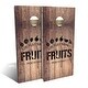 preview thumbnail 8 of 6, Fruit Crate Outdoor Cornhole Board Set All-Weather 2x4 - Include Carrying Case