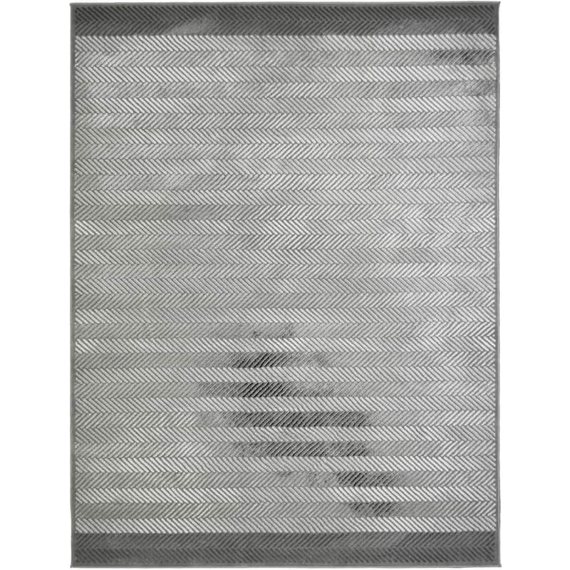 Mayberry Everest Domino Contemporary Area Rug - 5'3"x7'3" - Gray