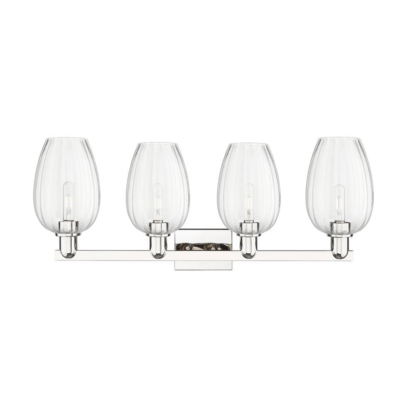 Innovations Lighting Downtown Urban - Preston - 4 Light 36" Flute Shade Bath Vanity Light