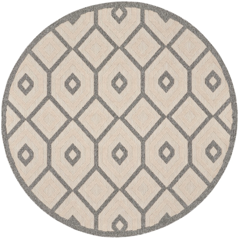 Nourison Palamos Modern Textured Geometric Indoor Outdoor Area Rug