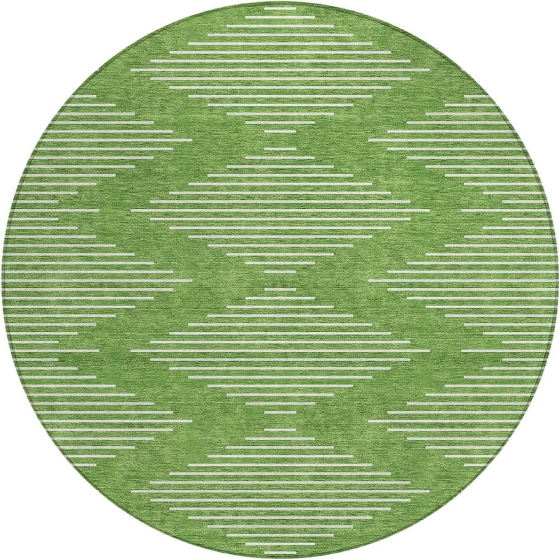 HomeRoots Geometric Transitional Rectangle Outdoor Rug