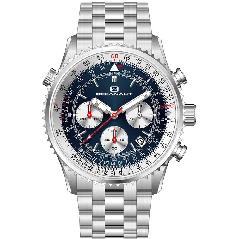 Oceanaut Men's Flight Blue Dial Watch - OC0122 - 6 (36)
