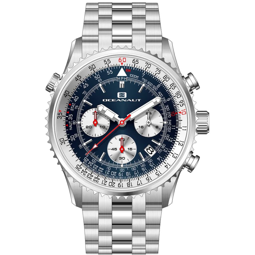 Oceanaut Men's Flight Blue Dial Watch - OC0122 - 6 (36)