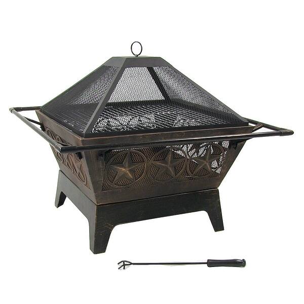 Shop Sunnydaze Large Northern Galaxy Outdoor Fire Pit And Cooking