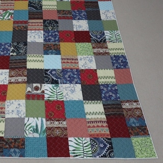 Greenland Home Set Copripiumino King Size Renee Upcycle - Cotone Patchwork Riciclato 3 Pezzi