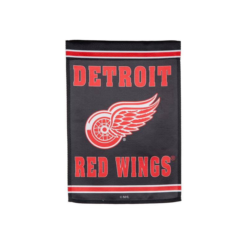 Embossed Suede Flag, Garden Size, Detroit Red Wings