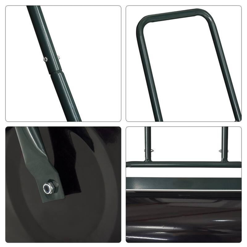 Heavy Duty Steel Lawn Roller with 10 Gallon Water or Sand Fill for Leveling Seeded Lawns Frost Damage