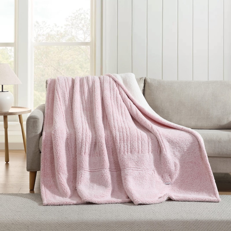 Laura Ashley Plush Reversible Heated Blanket