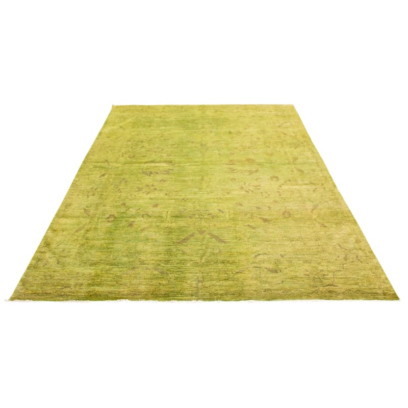ECARPETGALLERY Hand-knotted Vibrance Lime Wool Rug - 9'7 x 13'2