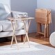 preview thumbnail 2 of 3, Foldable TV Dinner Tray Table with Storage Rack